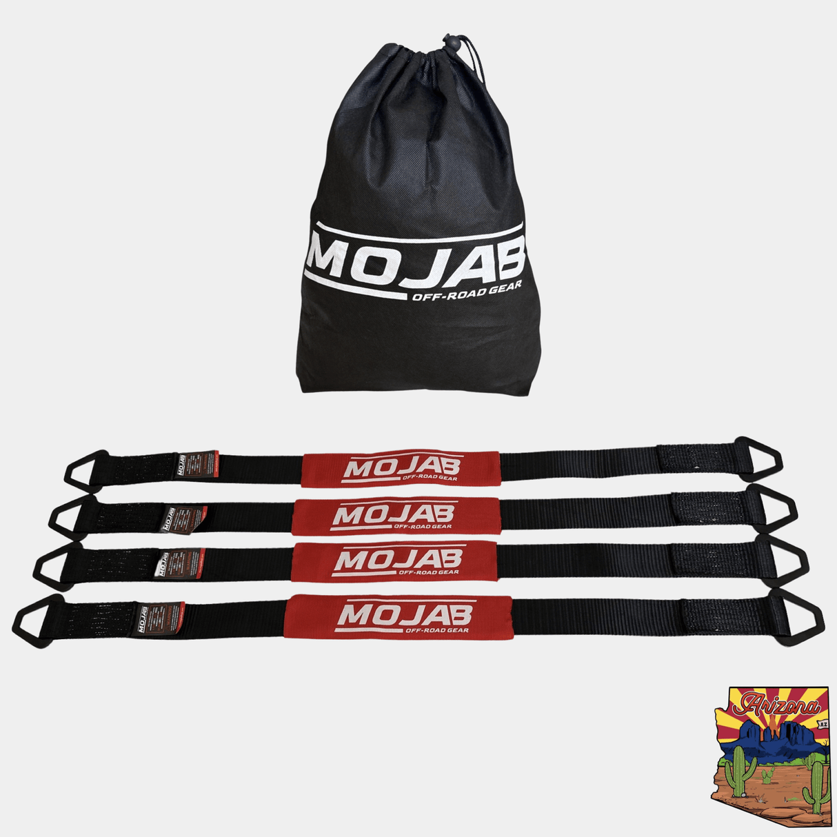2"x 39'' Axle Tie-down with rings (pack of 4) (Lifetime Warranty) - Xtrusion Overland