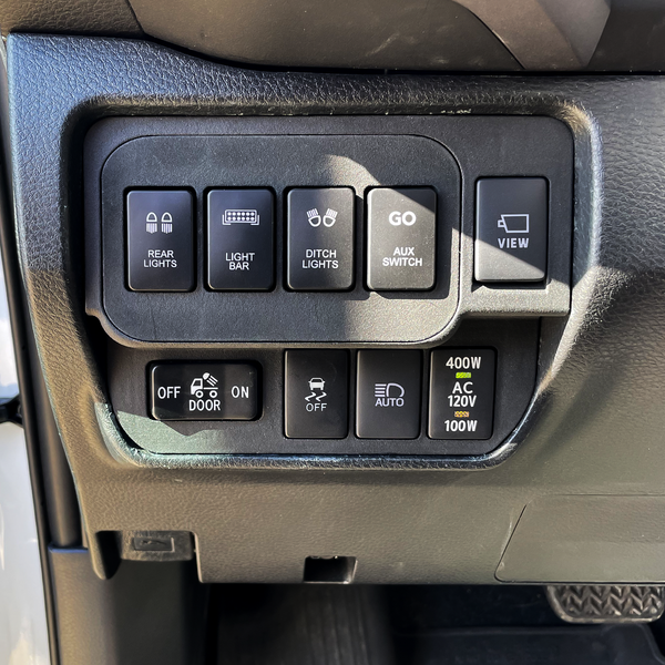 Base Switch Panel for 4 Short Switches (Tacoma Double Cab) – Xtrusion ...