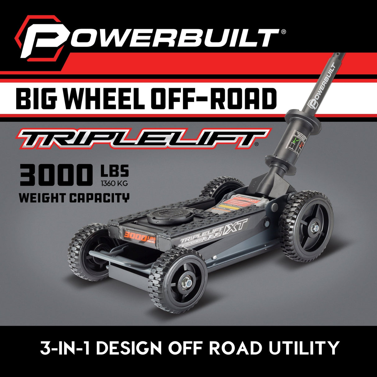 3000lbs Big Wheel Off Road Triple Lift - Xtrusion Overland