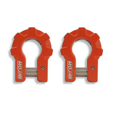 3/4'' Extreme duty Aluminum D-Shackle set (9T)-Ceramic coated (LIFETIME WARRANTY*)-Red,Orange and American flagShackles are scheduled for delivery during the week commencing July 6th - Xtrusion Overland