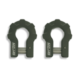 3/4'' Extreme duty Aluminum D-Shackle set (9T)-Ceramic coated (LIFETIME WARRANTY*)-Red,Orange and American flagShackles are scheduled for delivery during the week commencing July 6th - Xtrusion Overland