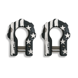3/4'' Extreme duty Aluminum D-Shackle set (9T)-Ceramic coated (LIFETIME WARRANTY*)-Red,Orange and American flagShackles are scheduled for delivery during the week commencing July 6th - Xtrusion Overland