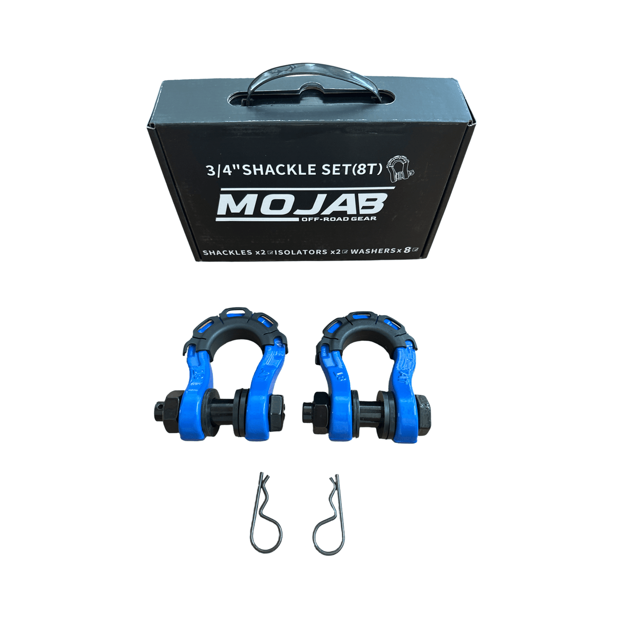 3/4” Forged Steel D-shackle set (8T) (LIFE TIME WARRANTY*) - Xtrusion Overland