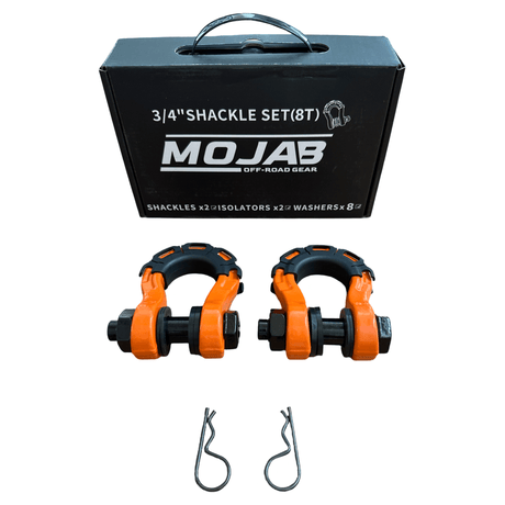 3/4” Forged Steel D-shackle set (8T) (LIFE TIME WARRANTY*) - Xtrusion Overland