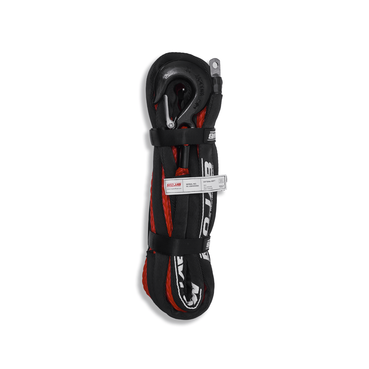 3/8'' x 85' Synthetic Winch Rope with Removeable forged winch hook - Xtrusion Overland