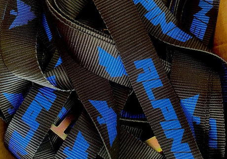 2" Blue and Black Y Strap