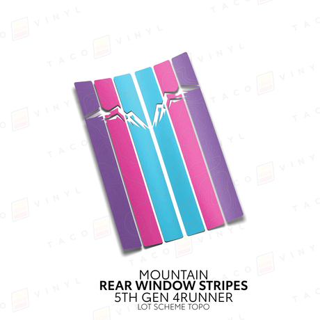 4Runner Rear Window Stripes - Xtrusion Overland