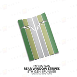 4Runner Rear Window Stripes - Xtrusion Overland
