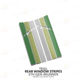 4Runner Rear Window Stripes - Xtrusion Overland