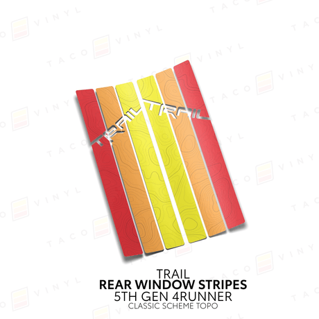 4Runner Rear Window Stripes - Xtrusion Overland