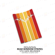 4Runner Rear Window Stripes - Xtrusion Overland