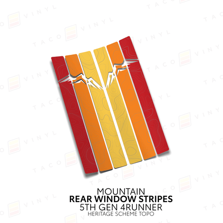 4Runner Rear Window Stripes - Xtrusion Overland