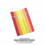 4Runner Rear Window Stripes - Xtrusion Overland