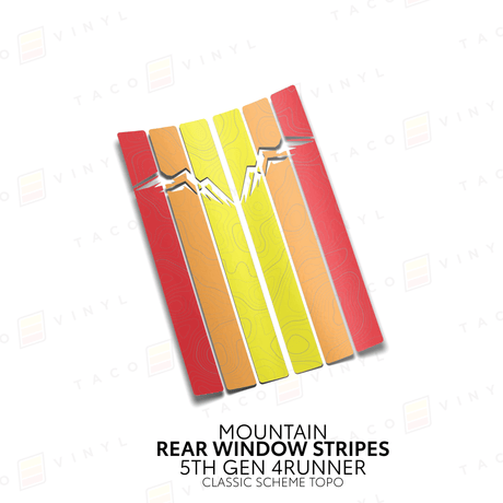 4Runner Rear Window Stripes - Xtrusion Overland