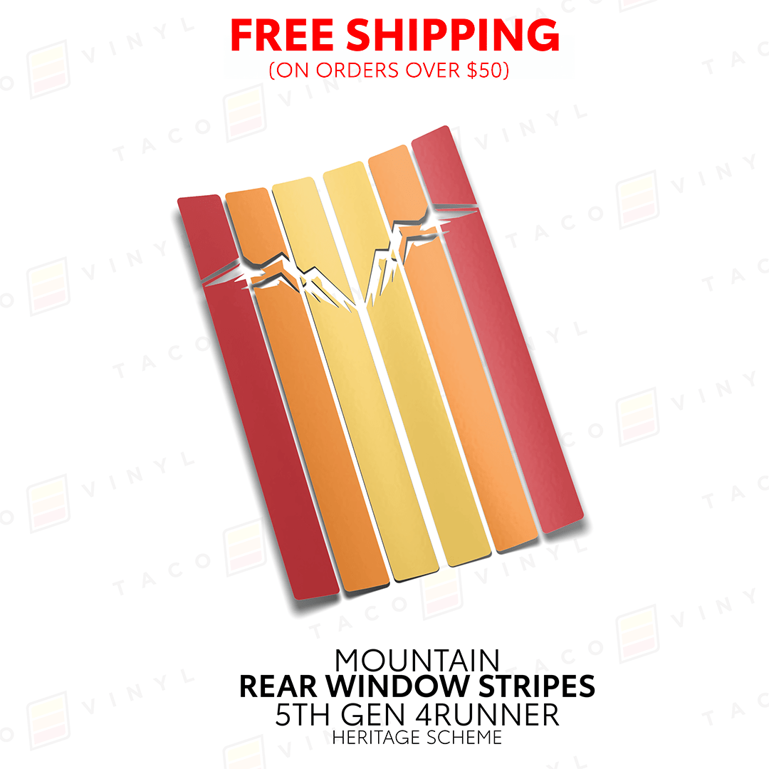 4Runner Rear Window Stripes - Xtrusion Overland