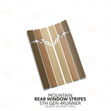 4Runner Rear Window Stripes - Xtrusion Overland