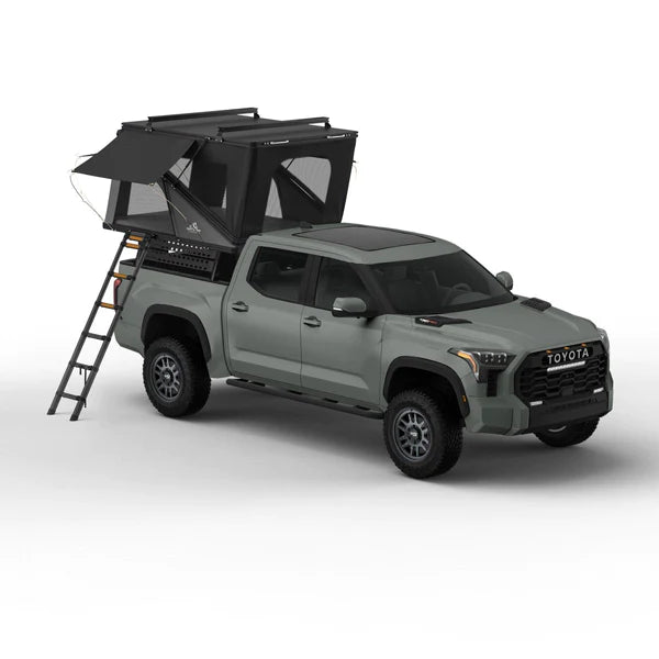 ALPINE 61 HARDSHELL ROOFTOP TENT, ALUMINUM, 2-3 PERSON, BLACK, SOLD BY TUFF STUFF OVERLAND