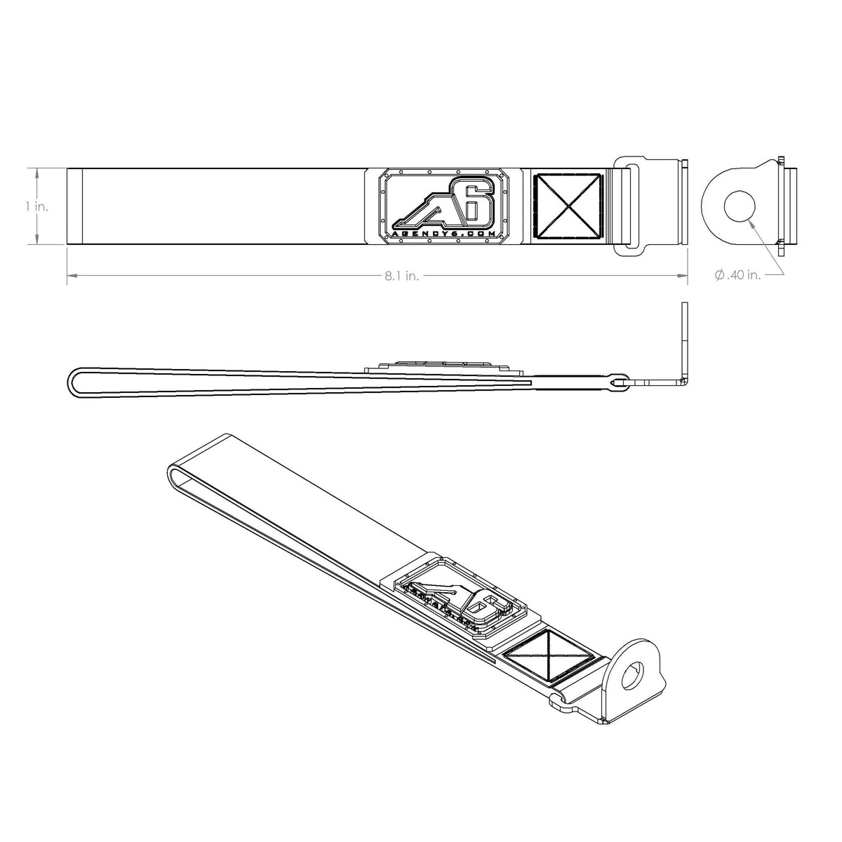 (5TH GEN) Toyota 4Runner Rear Lift Gate Hatch Pull Assist Strap - Xtrusion Overland