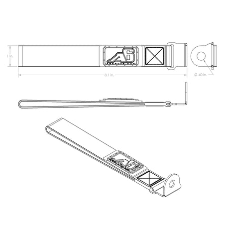 (5TH GEN) Toyota 4Runner Rear Lift Gate Hatch Pull Assist Strap - Xtrusion Overland