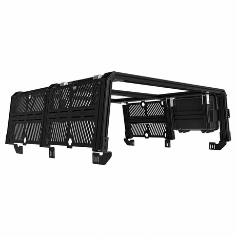 XTR3 render with molle plates, side brace bars and a mounted case