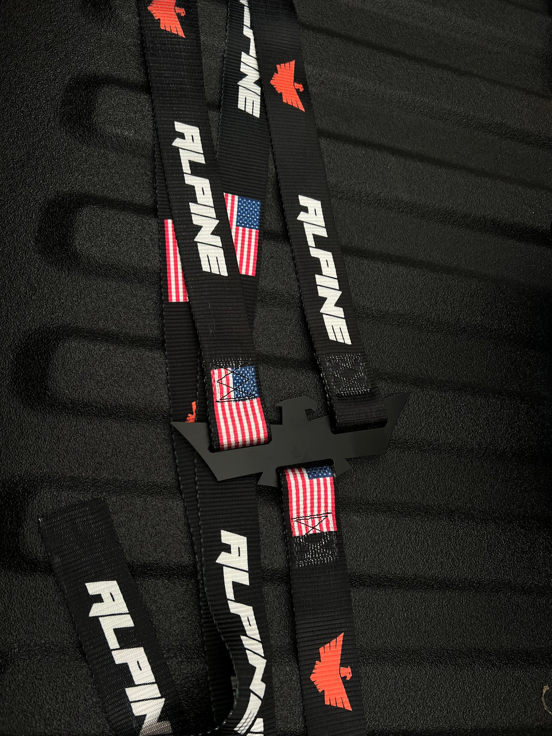 Double Eagle Straps- Alpine Flag Black (single strap)