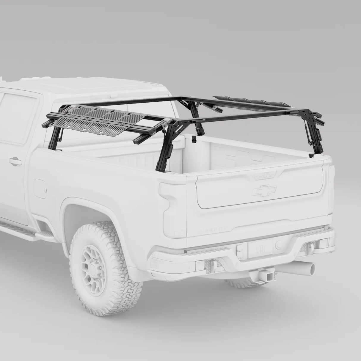 XTR1 Bed Rack for Chevrolet Silverado & GMC Sierra 2500HD / 3500HD – View 4 | Xtrusion Overland