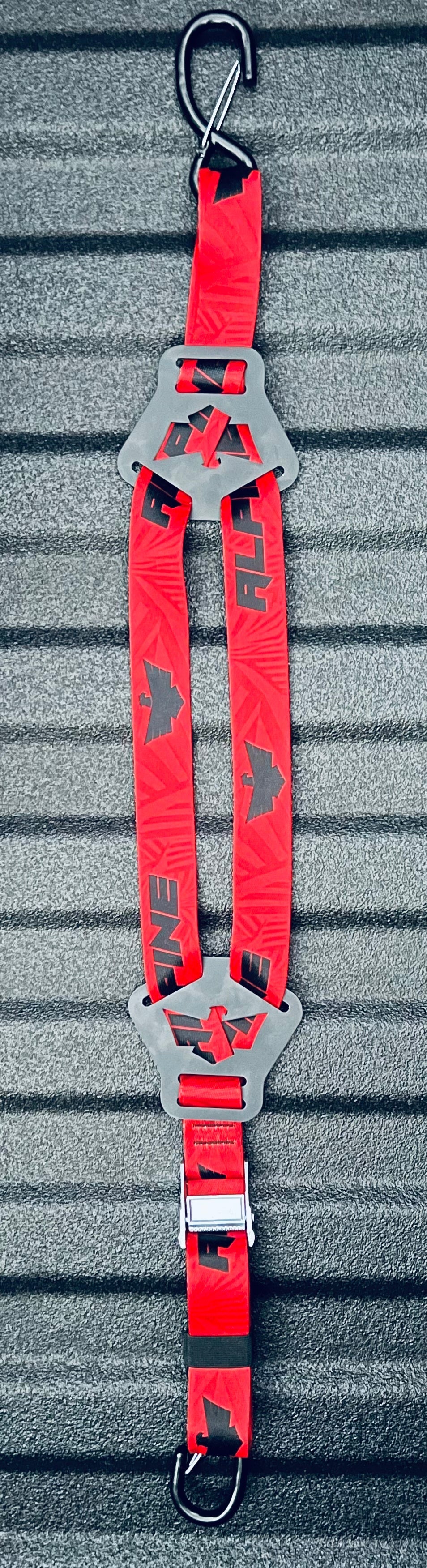 Dual Y Fuel Jug Strap- Red Dazzle