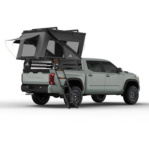 ALPINE 61 HARDSHELL ROOFTOP TENT, ALUMINUM, 2-3 PERSON, BLACK, SOLD BY TUFF STUFF OVERLAND