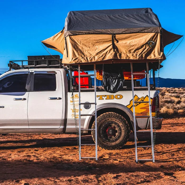 ELITE ROOFTOP TENT INCLUDES ANNEX ROOM, 4-5 PERSON, TAN, BY TUFF STUFF OVERLAND