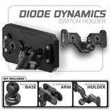 8 Channel Diode Dynamics D-Switch Holder | Slim Track Base | Choose Your Arm Length - Xtrusion Overland