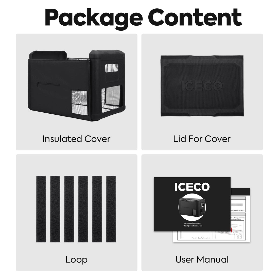 ICECO Upgrade Two-Piece Type Protective Cover VL45ProS-Insulated Cover-www.icecofreezer.com