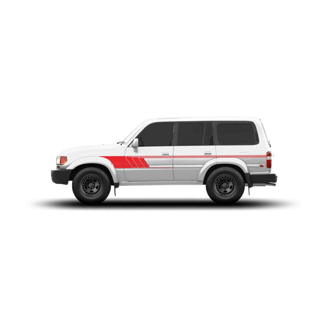 80 Series Land Cruiser Checkered Stripe Kit - Xtrusion Overland
