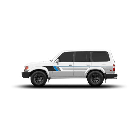 80 Series Land Cruiser Checkered Stripe Kit - Xtrusion Overland
