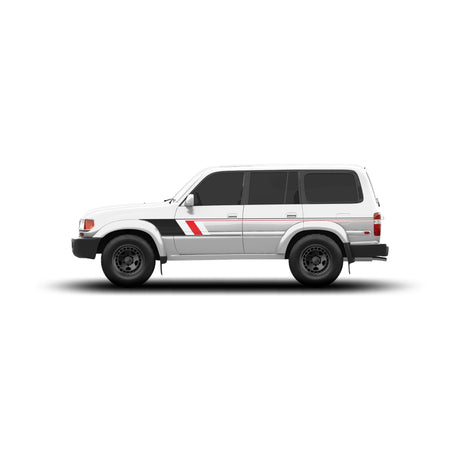 80 Series Land Cruiser Checkered Stripe Kit - Xtrusion Overland