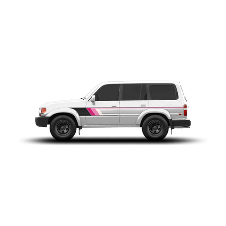 80 Series Land Cruiser Checkered Stripe Kit - Xtrusion Overland