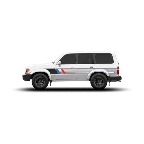 80 Series Land Cruiser Checkered Stripe Kit - Xtrusion Overland