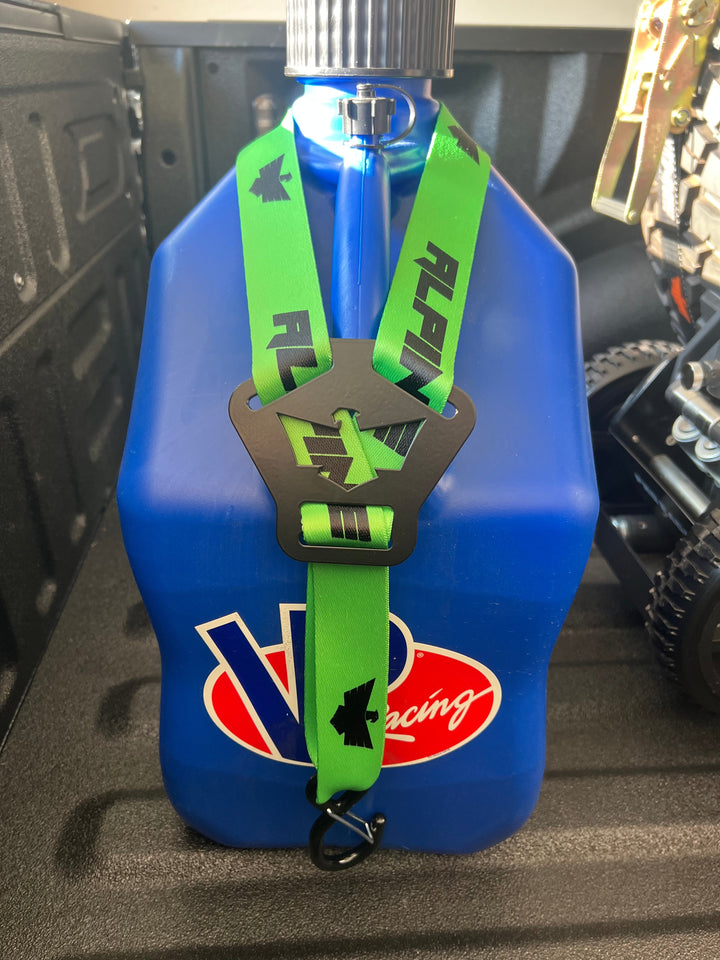 Dual Y Fuel Jug Strap-Neon Green