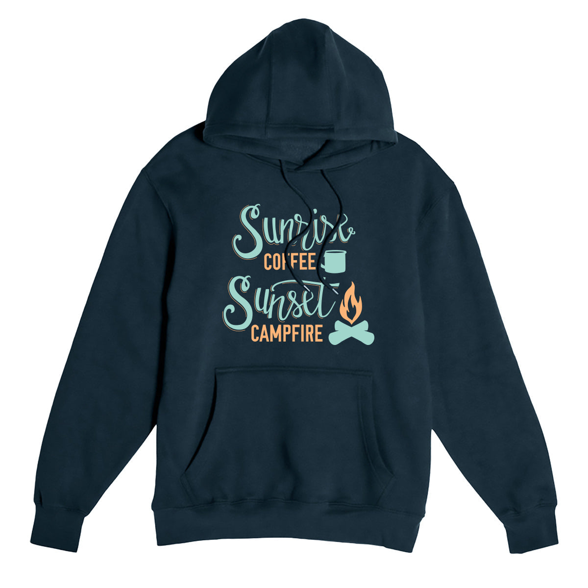 Sunrise Coffee, Sunset Campfire Fleece Pullover