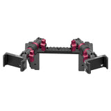 2022 Ford Super Duty (Compatible With 12” Screen ONLY) Tackform Assault Track Picatinny Dash Bracket With Dual 20LITE Phone Mounts