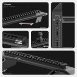 2021+ Ford F-150 (See Compatibility Info For Specific Year/Trim Fitment Details) Tackform Assault Track Picatinny Dash Bracket With Dual MagSafe Phone Mounts