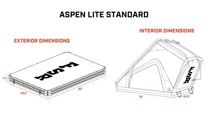 FSR Aspen Lite Standard Rooftop Tent