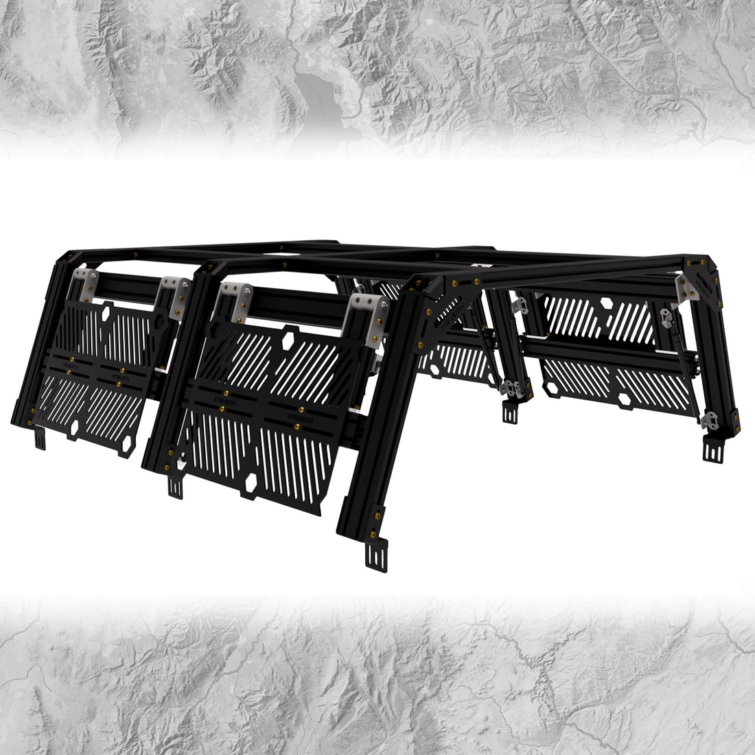 Image of Closed AXS Access Gate for easy side access on the XTR3 bed racks.