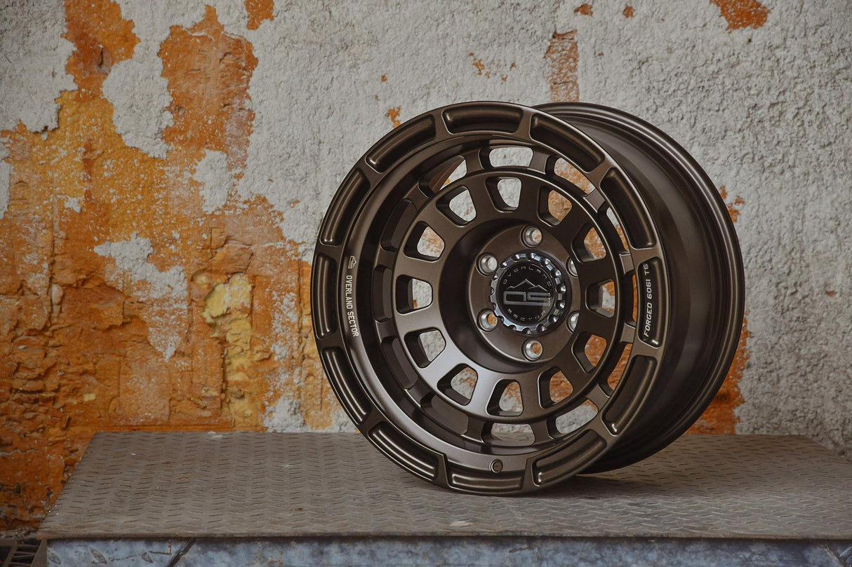 Overland Sector Badlander Forged 17x9 +0 6x135/6x139.7mm 106.1mm All Satin Mocha Bronze