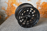 Overland Sector Badlander Forged 17x9 -12 6x139.7mm 106.1mm All Satin Black