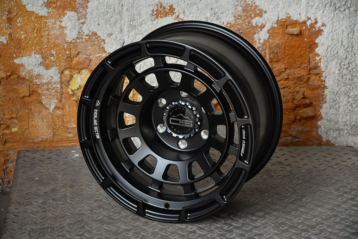 Overland Sector Badlander Forged 17x9 -35 6x139.7mm 106.1mm All Satin Black