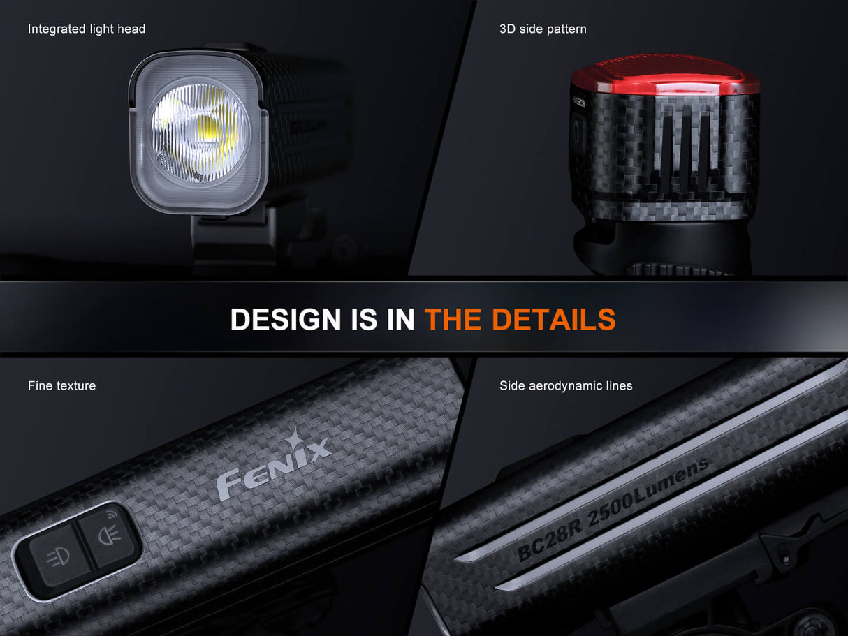 Fenix BC28R Smart Head & Tail Bike Light Combo