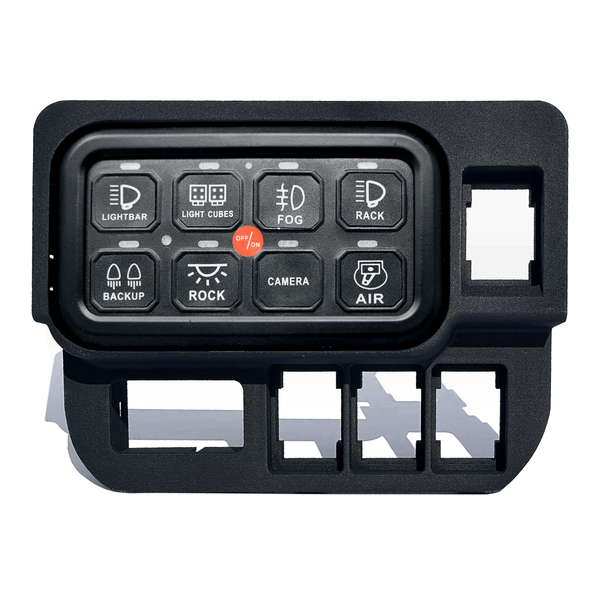 Base Switch Panel for 4 Short Switches (Tacoma Double Cab)