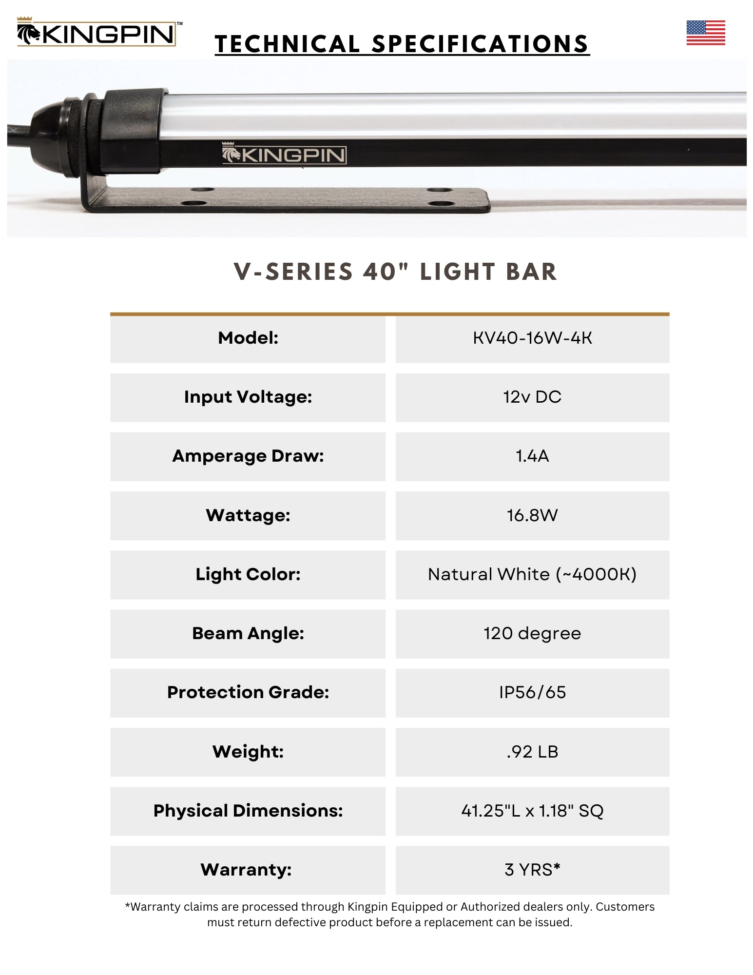 v-Series 40" Light Bar