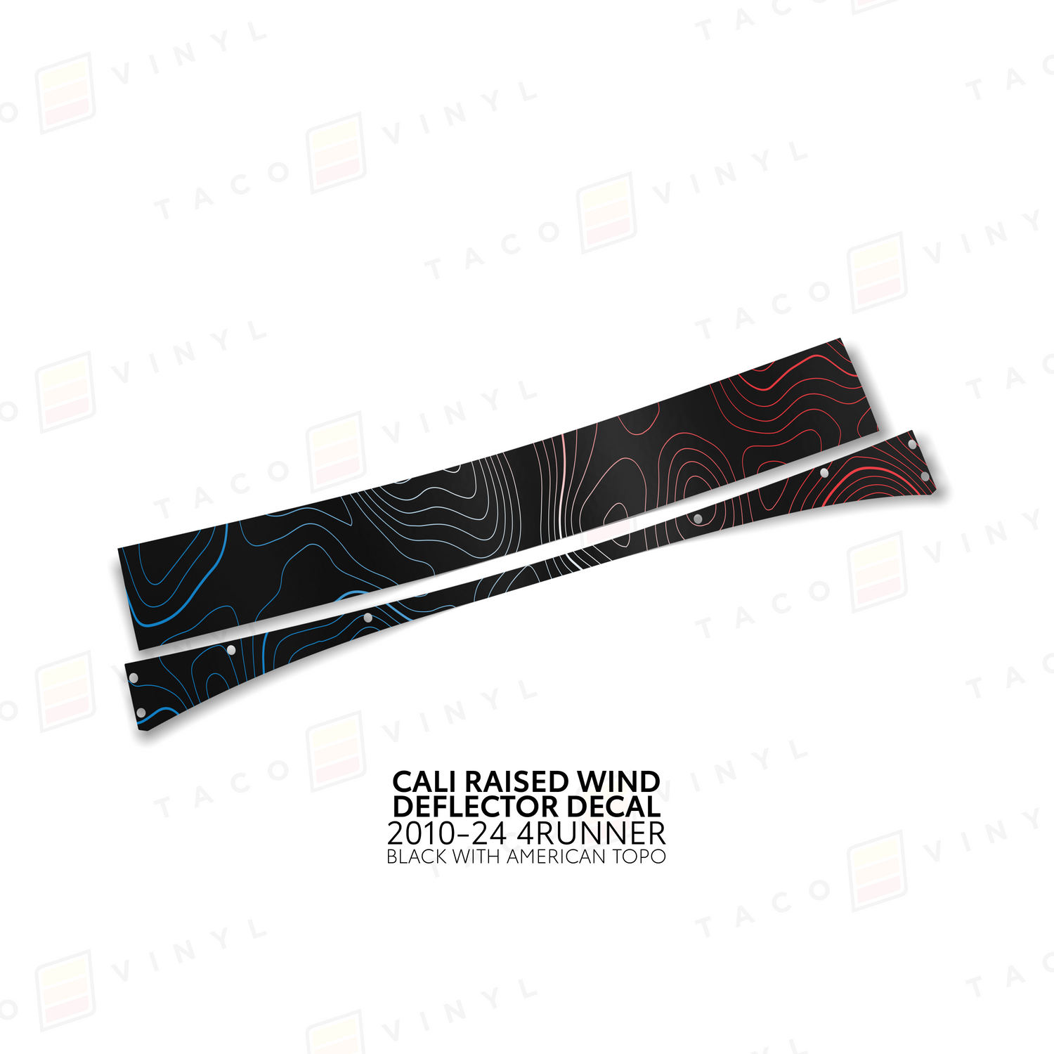 Cali Raised Wind Deflector Decal