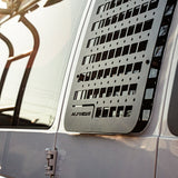 Ford E350 Passenger Side Window Molle GRIDS (Left Barn Door)